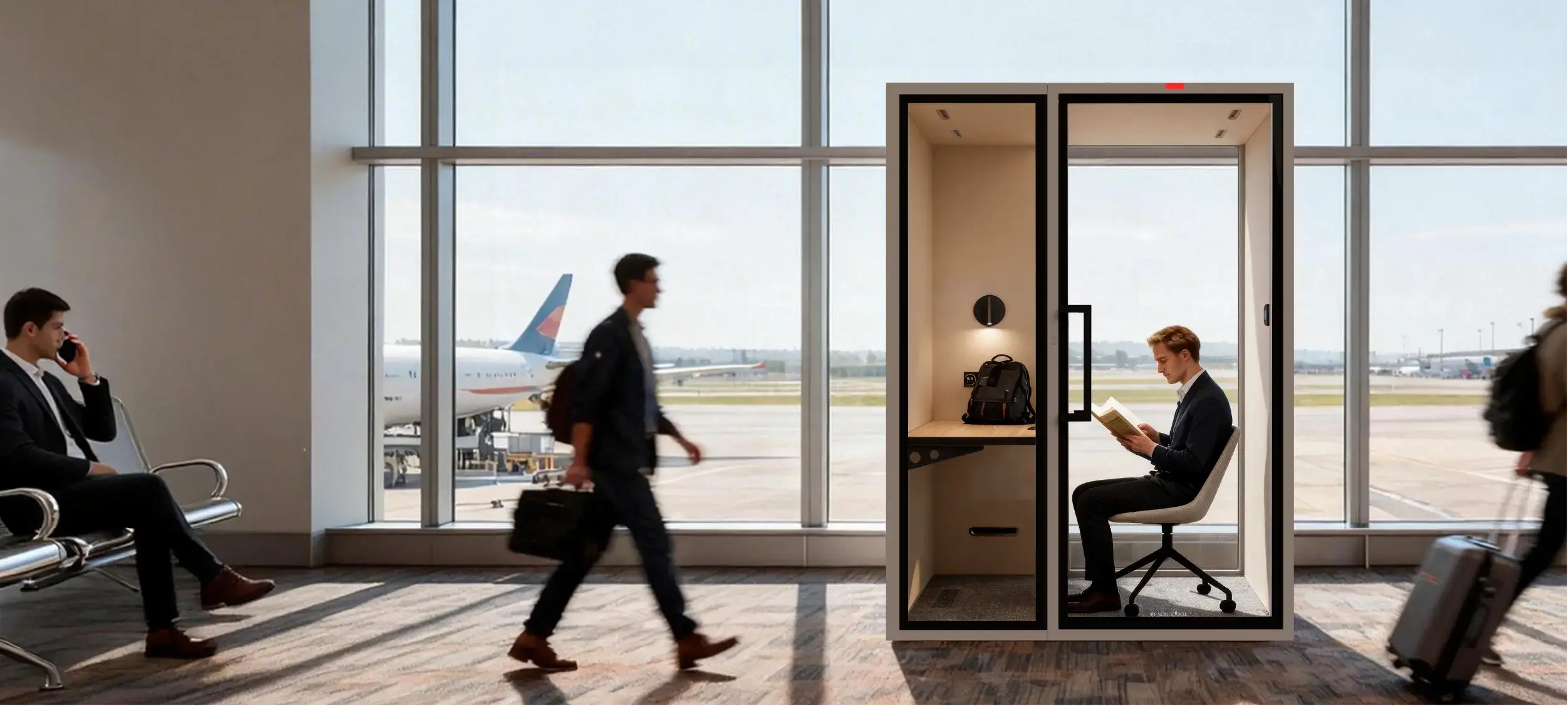 VRT POD rest scene - quiet space for relaxation and rejuvenation