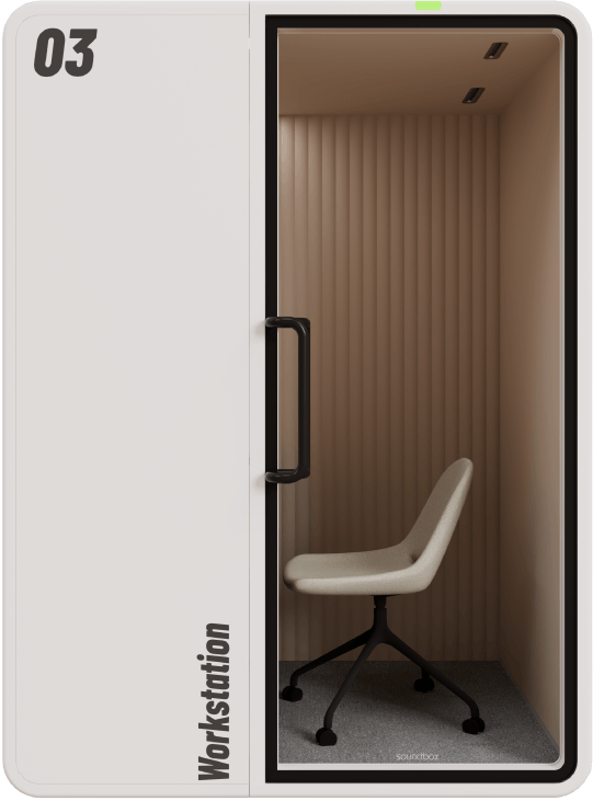 VRT POD classic solid back configuration - enhanced visual privacy and reduced light exposure