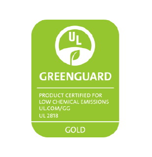 GREENGUARD Gold certification icon for air quality standards
