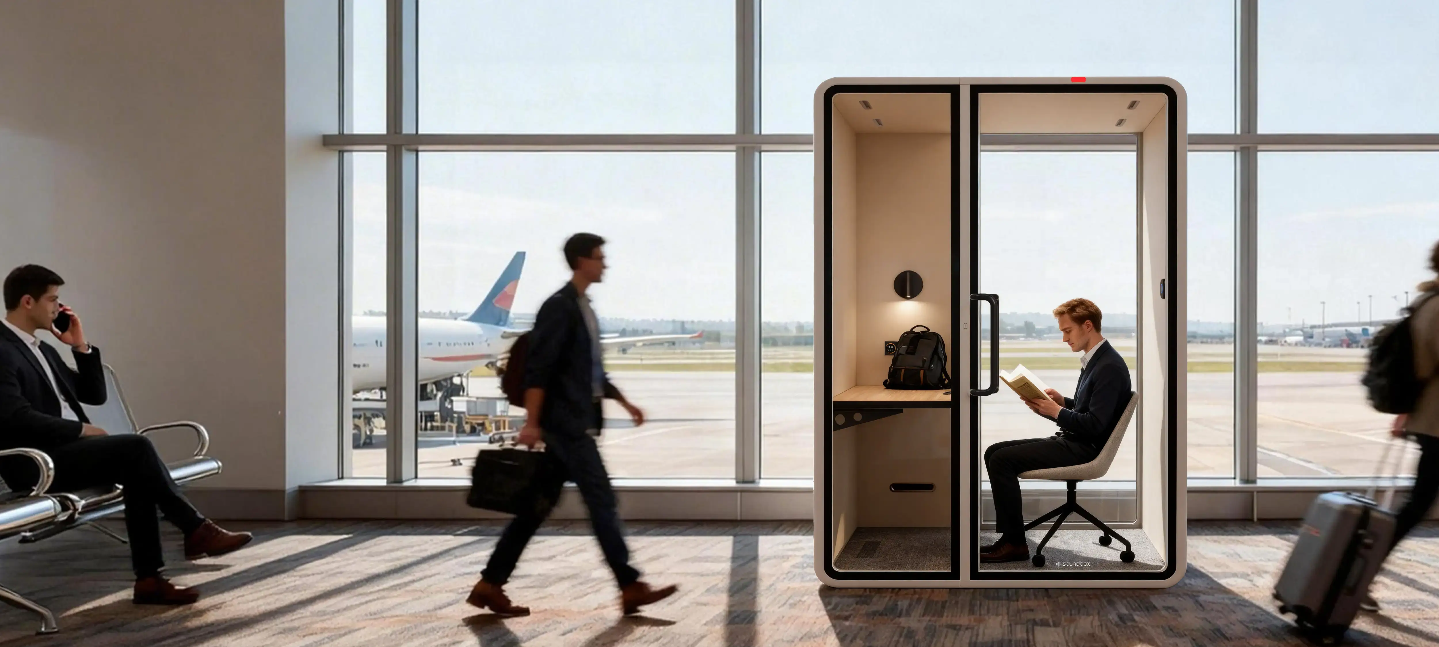 VRT POD rest scene - quiet space for relaxation and rejuvenation